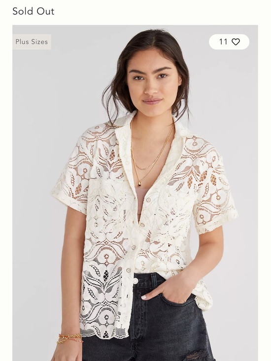 Anthropologie Tops - Anthropologie Maeve Lace Surf Shirt